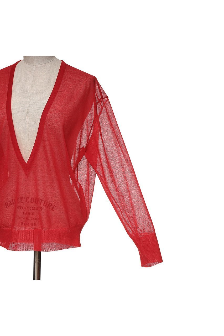 【オブリオ/AUBRIOT】のロージーコットンエステルVネックニット 人気、トレンドファッション・服の通販 founy(ファニー) ファッション Fashion レディースファッション Fashion for Women トップス・カットソー Cut & Sew Tops ニット Knit Tops & Sweaters カジュアルプルオーバー・ニットトップス Pullovers & Knit Tops / Casual Pullovers Vネックトップス V-Neck Tops / V-Cut Neckline Shirts フォルム Silhouette, Form ボーダー Border, Stripe モダン Modern, Contemporary other-5|ID: prp329100004865163 ipo3291000000036211912