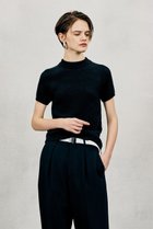 【オブリオ/AUBRIOT】のリーフコットンナイロンプルオーバーニット ブラック|ID: prp329100004865165 ipo3291000000036211920