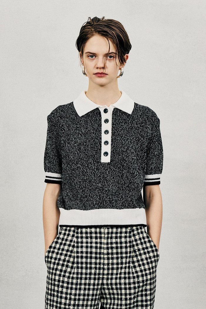 【オブリオ/AUBRIOT】のツイストコットンモクポロセーター インテリア・キッズ・メンズ・レディースファッション・服の通販 founy(ファニー) https://founy.com/ ファッション Fashion レディースファッション Fashion for Women トップス・カットソー Cut & Sew Tops ニット Knit Tops & Sweaters カジュアルプルオーバー・ニットトップス Pullovers & Knit Tops / Casual Pullovers 2026年 2026 イレギュラー Irregular Design クラシック Classic, Timeless Style セーター Sweater, Knitwear モダン Modern, Contemporary 夏 Summer 春 Spring S/S・春夏 SS, Spring/Summer, Warm Season |ID: prp329100004865168 ipo3291000000036211936