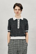 【オブリオ/AUBRIOT】のツイストコットンモクポロセーター 人気、トレンドファッション・服の通販 founy(ファニー) ファッション Fashion レディースファッション Fashion for Women トップス・カットソー Cut & Sew Tops ニット Knit Tops & Sweaters カジュアルプルオーバー・ニットトップス Pullovers & Knit Tops / Casual Pullovers 2026年 2026 イレギュラー Irregular Design クラシック Classic, Timeless Style セーター Sweater, Knitwear モダン Modern, Contemporary 夏 Summer 春 Spring S/S・春夏 SS, Spring/Summer, Warm Season thumbnail ブラック|ID: prp329100004865168 ipo3291000000036211938