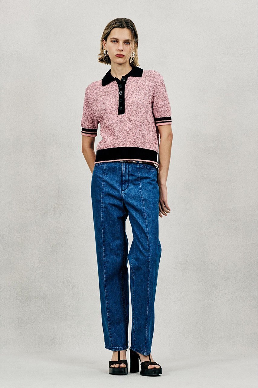 【オブリオ/AUBRIOT】のツイストコットンモクポロセーター 人気、トレンドファッション・服の通販 founy(ファニー) 　ファッション　Fashion　レディースファッション　Fashion for Women　トップス・カットソー　Cut & Sew Tops　ニット　Knit Tops & Sweaters　カジュアルプルオーバー・ニットトップス　Pullovers & Knit Tops / Casual Pullovers　2026年　2026　イレギュラー　Irregular Design　クラシック　Classic, Timeless Style　セーター　Sweater, Knitwear　モダン　Modern, Contemporary　夏　Summer　春　Spring　S/S・春夏　SS, Spring/Summer, Warm Season　other-8|ID: prp329100004865168 ipo3291000000036211954