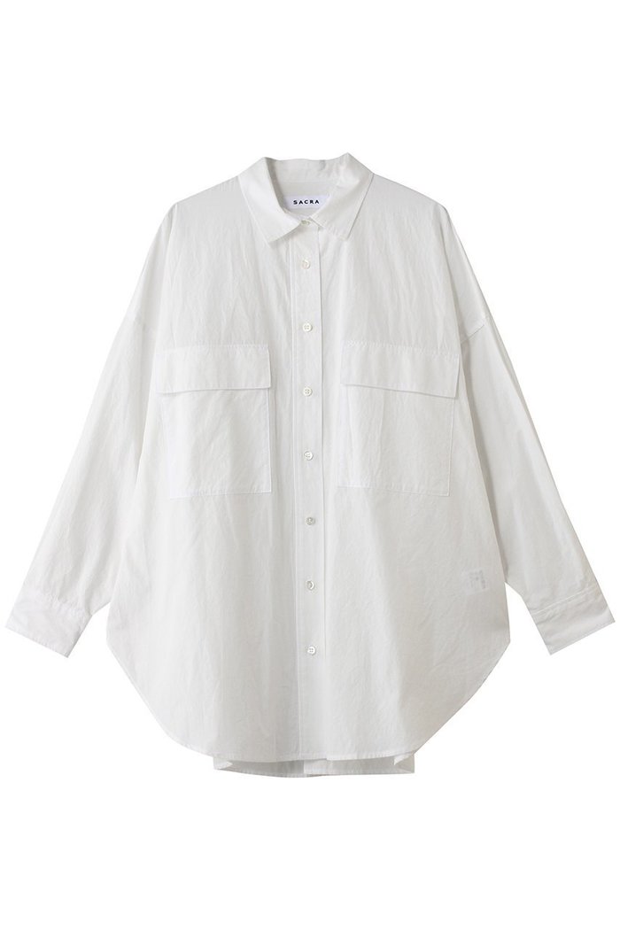 【サクラ/SACRA】のハイカウントコットンタンブラーシャツ インテリア・キッズ・メンズ・レディースファッション・服の通販 founy(ファニー) https://founy.com/ ファッション Fashion レディースファッション Fashion for Women トップス・カットソー Cut & Sew Tops シャツ・ブラウス・オフィスカジュアル Elegant Blouses & Button-Ups イタリア Italy スリーブ Sleeve, Long Sleeve / Short Sleeve ロング Long, Long-Length ワッシャー Washer, Crinkled Finish |ID: prp329100004865197 ipo3291000000036212106