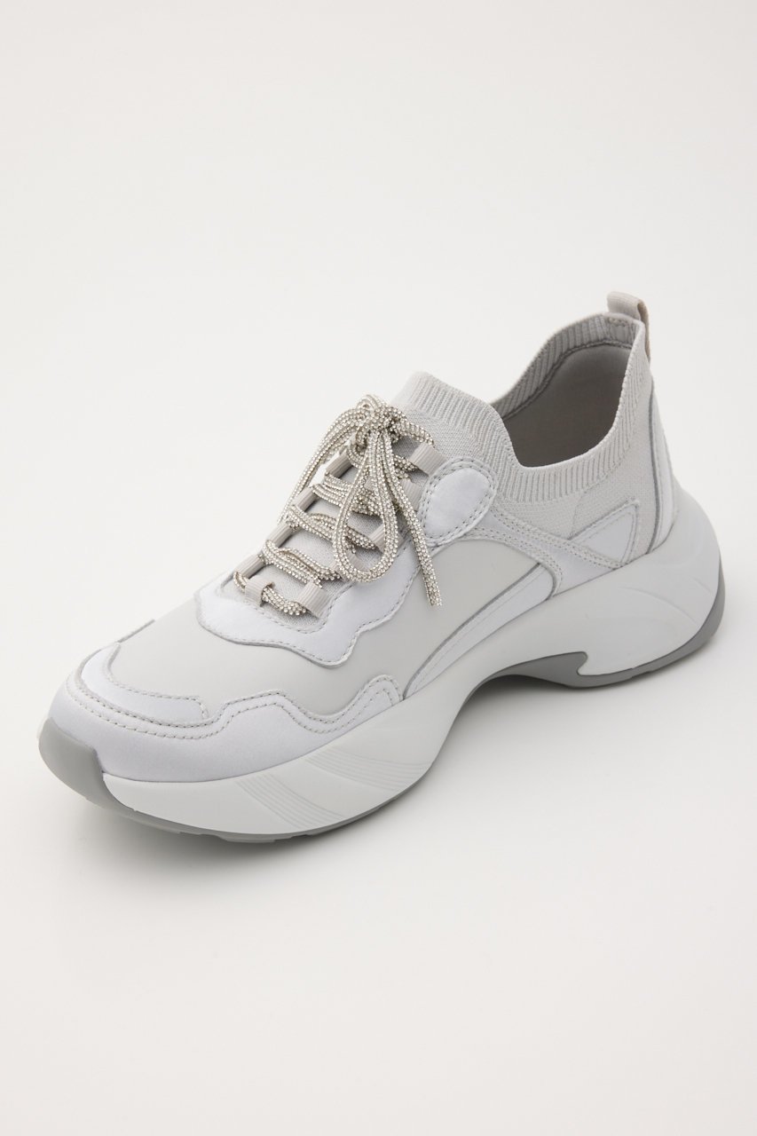 【スタッカート/STACCATO】のドルチェライトドールスニーカー 人気、トレンドファッション・服の通販 founy(ファニー) 　ファッション　Fashion　レディースファッション　Fashion for Women　コンビ　Combo, Combination Style　サテン　Satin, Glossy Fabric　スニーカー　Sneakers, Trainers　スポーティ　Sporty, Casual Athletic　リボン　Ribbon, Bow　レース　Lace, Lace Fabric　人気　Popular, Best Seller　再入荷　Restock / Back in Stock　軽量　Lightweight, Ultra Light　other-7|ID: prp329100004865208 ipo3291000000036212196