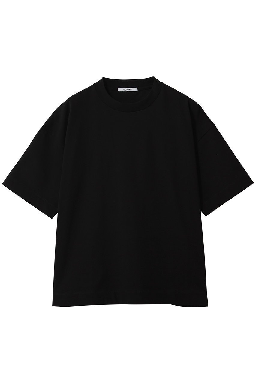 【スローン/SLOANE】のヘビーコットン ドロップショルダーTシャツ インテリア・キッズ・メンズ・レディースファッション・服の通販 founy(ファニー) 　ファッション　Fashion　レディースファッション　Fashion for Women　トップス・カットソー　Cut & Sew Tops　シャツ・ブラウス・オフィスカジュアル　Elegant Blouses & Button-Ups　ロングTシャツ・Tシャツ　Longline T-Shirts & Tees　カットソー・ベーシックTシャツ　Cut-and-Sewn Tops / Stretch Tees & Basics　2026年　2026　ショルダー　Shoulder, Shoulder Strap　ショート　Short, Short Length　スリーブ　Sleeve, Long Sleeve / Short Sleeve　ドロップ　Drop Shoulder, Dropped Style　夏　Summer　春　Spring　S/S・春夏　SS, Spring/Summer, Warm Season　ブラック|ID: prp329100004865220 ipo3291000000036212270