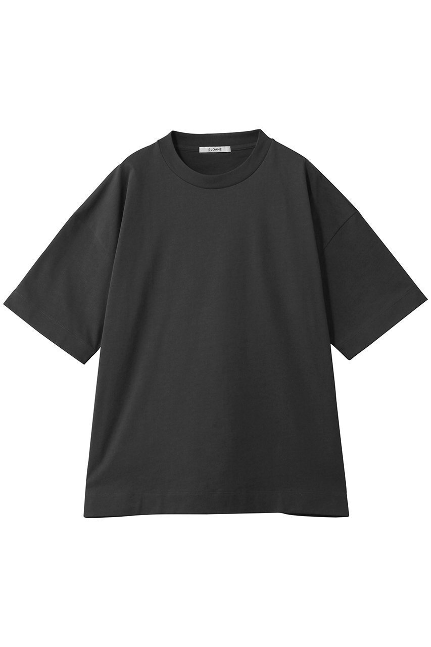 【スローン/SLOANE】のヘビーコットン ドロップショルダーTシャツ インテリア・キッズ・メンズ・レディースファッション・服の通販 founy(ファニー) 　ファッション　Fashion　レディースファッション　Fashion for Women　トップス・カットソー　Cut & Sew Tops　シャツ・ブラウス・オフィスカジュアル　Elegant Blouses & Button-Ups　ロングTシャツ・Tシャツ　Longline T-Shirts & Tees　カットソー・ベーシックTシャツ　Cut-and-Sewn Tops / Stretch Tees & Basics　2026年　2026　ショルダー　Shoulder, Shoulder Strap　ショート　Short, Short Length　スリーブ　Sleeve, Long Sleeve / Short Sleeve　ドロップ　Drop Shoulder, Dropped Style　夏　Summer　春　Spring　S/S・春夏　SS, Spring/Summer, Warm Season　チャコール|ID: prp329100004865220 ipo3291000000036212272