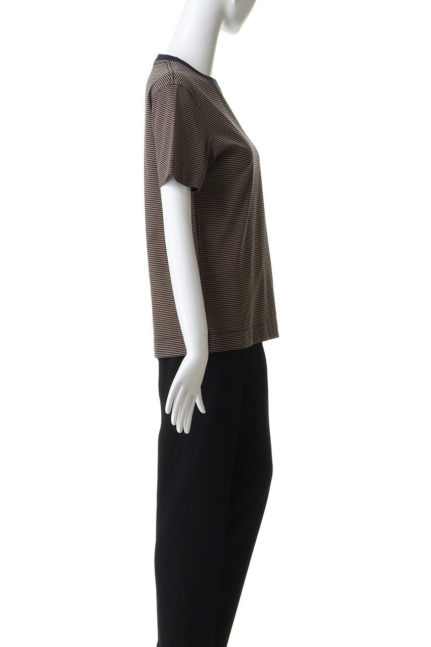 【スローン/SLOANE】の72/2コットン天竺 マイクロボーダーTシャツ 人気、トレンドファッション・服の通販 founy(ファニー) 　ファッション　Fashion　レディースファッション　Fashion for Women　トップス・カットソー　Cut & Sew Tops　シャツ・ブラウス・オフィスカジュアル　Elegant Blouses & Button-Ups　ロングTシャツ・Tシャツ　Longline T-Shirts & Tees　カットソー・ベーシックTシャツ　Cut-and-Sewn Tops / Stretch Tees & Basics　2026年　2026　なめらか　Smooth, Silky Texture　ショート　Short, Short Length　スリーブ　Sleeve, Long Sleeve / Short Sleeve　バランス　Balance, Style Balance　ボーダー　Border, Stripe　エレガント 上品　Elegant　夏　Summer　定番　Standard, Basic Item　春　Spring　S/S・春夏　SS, Spring/Summer, Warm Season　無地　Plain, Solid Color　other-3|ID: prp329100004865223 ipo3291000000036212297