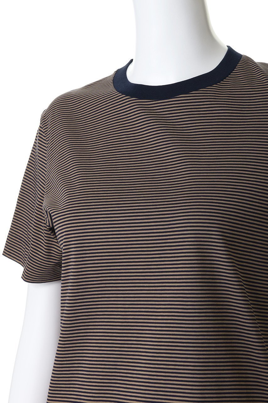 【スローン/SLOANE】の72/2コットン天竺 マイクロボーダーTシャツ 人気、トレンドファッション・服の通販 founy(ファニー) 　ファッション　Fashion　レディースファッション　Fashion for Women　トップス・カットソー　Cut & Sew Tops　シャツ・ブラウス・オフィスカジュアル　Elegant Blouses & Button-Ups　ロングTシャツ・Tシャツ　Longline T-Shirts & Tees　カットソー・ベーシックTシャツ　Cut-and-Sewn Tops / Stretch Tees & Basics　2026年　2026　なめらか　Smooth, Silky Texture　ショート　Short, Short Length　スリーブ　Sleeve, Long Sleeve / Short Sleeve　バランス　Balance, Style Balance　ボーダー　Border, Stripe　エレガント 上品　Elegant　夏　Summer　定番　Standard, Basic Item　春　Spring　S/S・春夏　SS, Spring/Summer, Warm Season　無地　Plain, Solid Color　other-5|ID: prp329100004865223 ipo3291000000036212299