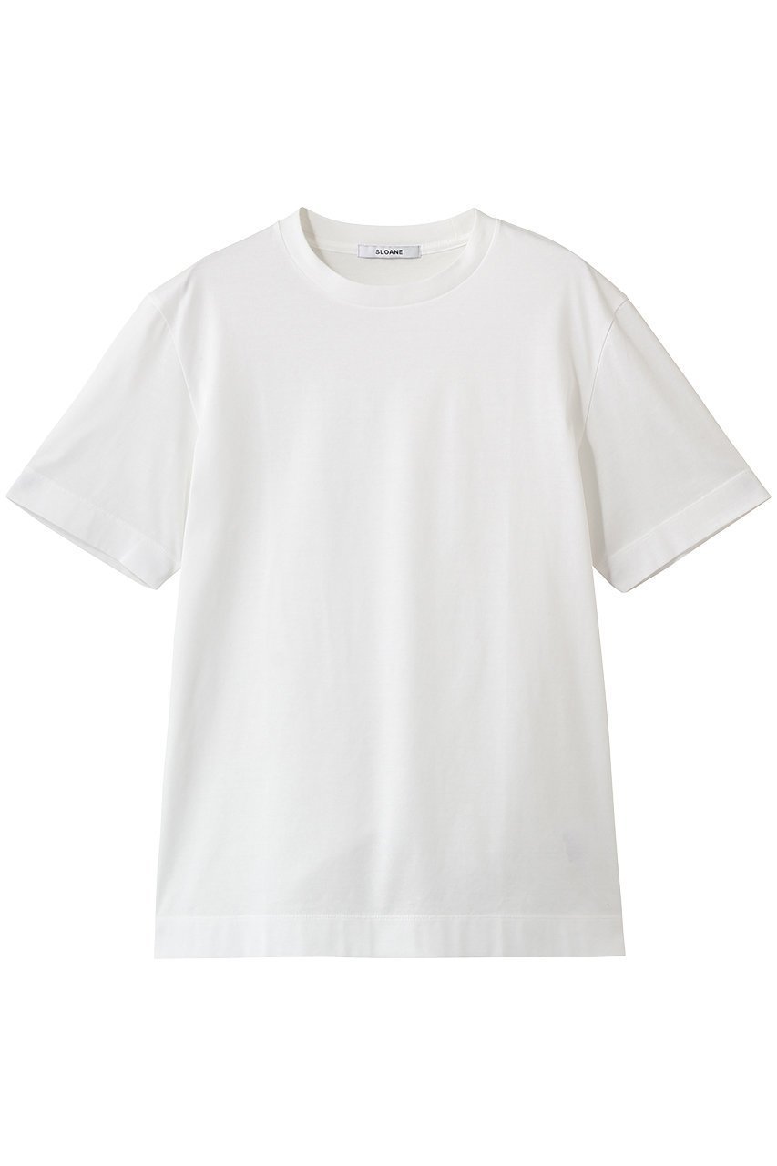 【スローン/SLOANE】の60/2コットン天竺 UV Tシャツ インテリア・キッズ・メンズ・レディースファッション・服の通販 founy(ファニー) 　ファッション　Fashion　レディースファッション　Fashion for Women　トップス・カットソー　Cut & Sew Tops　シャツ・ブラウス・オフィスカジュアル　Elegant Blouses & Button-Ups　ロングTシャツ・Tシャツ　Longline T-Shirts & Tees　カットソー・ベーシックTシャツ　Cut-and-Sewn Tops / Stretch Tees & Basics　2026年　2026　ショート　Short, Short Length　スリーブ　Sleeve, Long Sleeve / Short Sleeve　バランス　Balance, Style Balance　エレガント 上品　Elegant　夏　Summer　春　Spring　S/S・春夏　SS, Spring/Summer, Warm Season　ホワイト|ID: prp329100004865233 ipo3291000000036212344