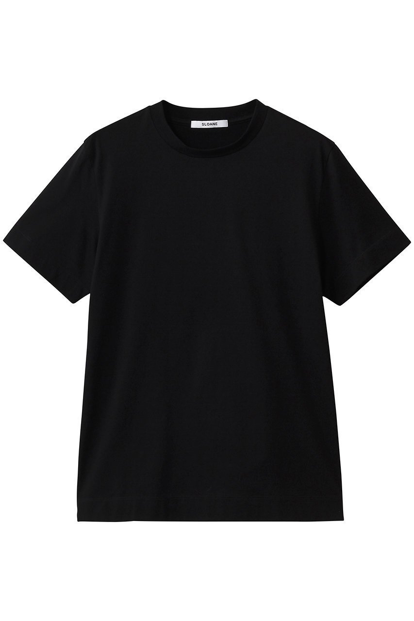 【スローン/SLOANE】の60/2コットン天竺 UV Tシャツ インテリア・キッズ・メンズ・レディースファッション・服の通販 founy(ファニー) 　ファッション　Fashion　レディースファッション　Fashion for Women　トップス・カットソー　Cut & Sew Tops　シャツ・ブラウス・オフィスカジュアル　Elegant Blouses & Button-Ups　ロングTシャツ・Tシャツ　Longline T-Shirts & Tees　カットソー・ベーシックTシャツ　Cut-and-Sewn Tops / Stretch Tees & Basics　2026年　2026　ショート　Short, Short Length　スリーブ　Sleeve, Long Sleeve / Short Sleeve　バランス　Balance, Style Balance　エレガント 上品　Elegant　夏　Summer　春　Spring　S/S・春夏　SS, Spring/Summer, Warm Season　ブラック|ID: prp329100004865233 ipo3291000000036212346