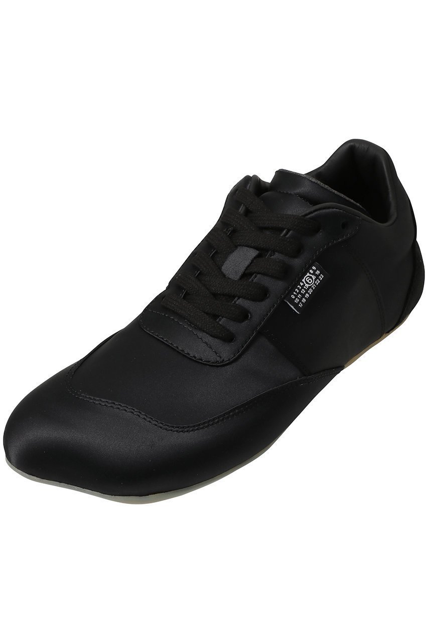 【エムエム6 メゾン マルタン マルジェラ/MM6 Maison Martin Margiela】のサテン ファクトリースニーカー インテリア・キッズ・メンズ・レディースファッション・服の通販 founy(ファニー) 　ファッション　Fashion　レディースファッション　Fashion for Women　2026年　2026　なめらか　Smooth, Silky Texture　サテン　Satin, Glossy Fabric　スニーカー　Sneakers, Trainers　スラックス　Slacks, Dress Pants　フェミニン　Feminine, Girly　ロング　Long, Long-Length　夏　Summer　春　Spring　S/S・春夏　SS, Spring/Summer, Warm Season　ブラック|ID: prp329100004865240 ipo3291000000036212380