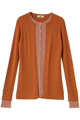 【ウーア/Uhr】 リブ レイヤード カーディガン人気、トレンドファッション・服の通販 founy(ファニー) ファッション Fashion レディースファッション Fashion for Women トップス・カットソー Cut & Sew Tops ニット Knit Tops & Sweaters カーディガン・羽織り Layered Style Cardigans 2026年 2026 カーディガン Cardigan, Knitwear シンプル Simple, Minimal スリット Slit, Slit Detail ボトム Bottoms, Lower Wear 夏 Summer 春 Spring S/S・春夏 SS, Spring/Summer, Warm Season |ID:prp329100004865256