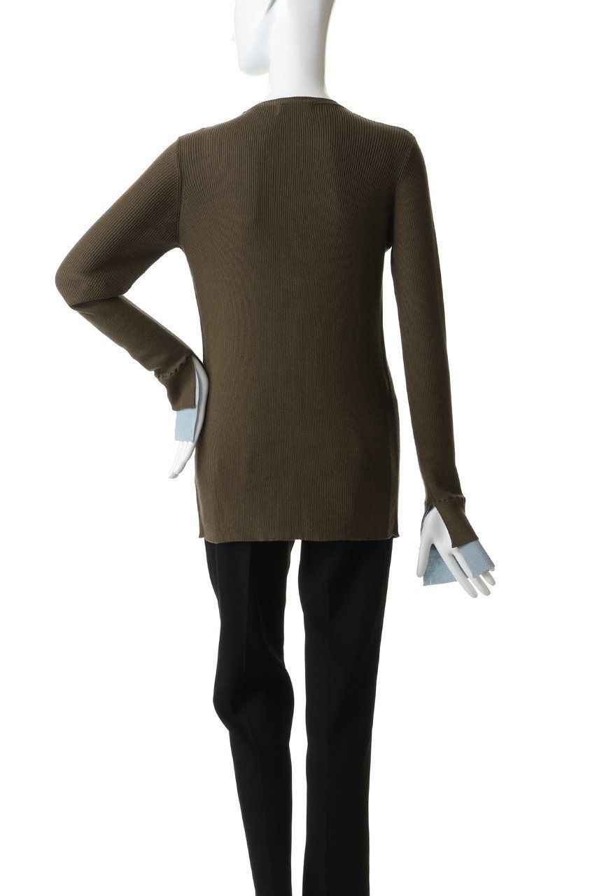 【ウーア/Uhr】のリブ レイヤード カーディガン 人気、トレンドファッション・服の通販 founy(ファニー) 　ファッション　Fashion　レディースファッション　Fashion for Women　トップス・カットソー　Cut & Sew Tops　ニット　Knit Tops & Sweaters　カーディガン・羽織り　Layered Style Cardigans　2026年　2026　カーディガン　Cardigan, Knitwear　シンプル　Simple, Minimal　スリット　Slit, Slit Detail　ボトム　Bottoms, Lower Wear　夏　Summer　春　Spring　S/S・春夏　SS, Spring/Summer, Warm Season　other-4|ID: prp329100004865256 ipo3291000000036212573