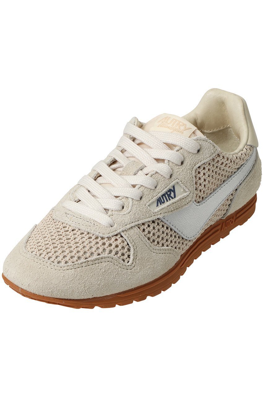 【オートリー/AUTRY】のWIFE KNITTED/SUEDE スニーカー インテリア・キッズ・メンズ・レディースファッション・服の通販 founy(ファニー) 　ファッション　Fashion　レディースファッション　Fashion for Women　トップス・カットソー　Cut & Sew Tops　ニット　Knit Tops & Sweaters　シルバー　Silver, Metallic Silver　スニーカー　Sneakers, Trainers　メッシュ　Mesh, Net Fabric　モチーフ　Motif, Design Theme　新作・新入荷　New Arrivals / New In　旅行　Travel　エクリュ/シルバー|ID: prp329100004865257 ipo3291000000036212577