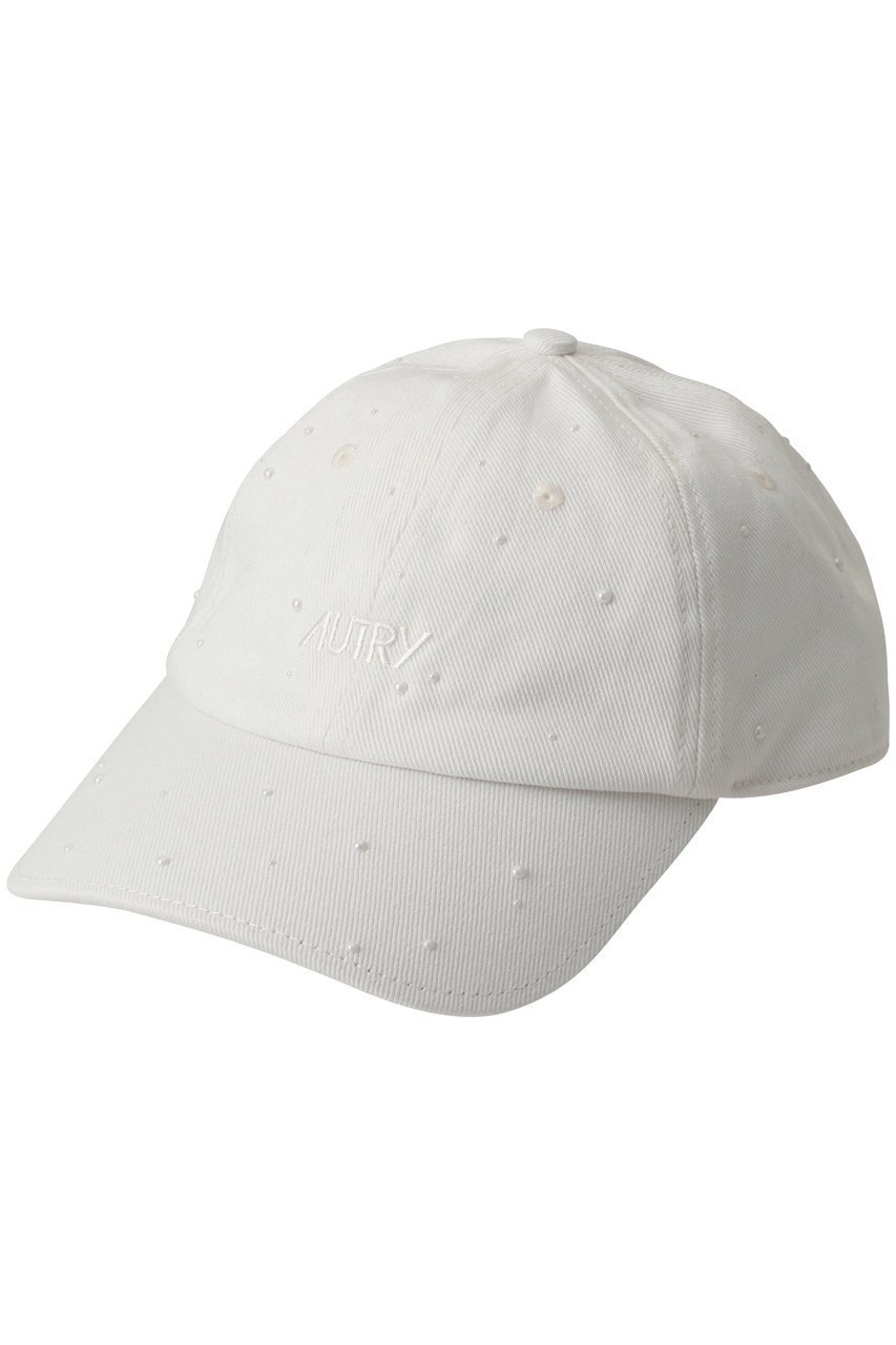 【オートリー/AUTRY】のパール付きロゴキャップ 人気、トレンドファッション・服の通販 founy(ファニー) 　ファッション　Fashion　レディースファッション　Fashion for Women　キャップ&ハット　Hats & Caps　ユニセックス　Unisex, Genderless　キャップ　Cap, Baseball Cap　デニム　Denim, Jeans Material　パール　Pearl, Pearl Accent　フォルム　Silhouette, Form　フロント　Front, Front Design　エレガント 上品　Elegant　帽子　Hat, Headwear　新作・新入荷　New Arrivals / New In　 other-1|ID: prp329100004865266 ipo3291000000036212637