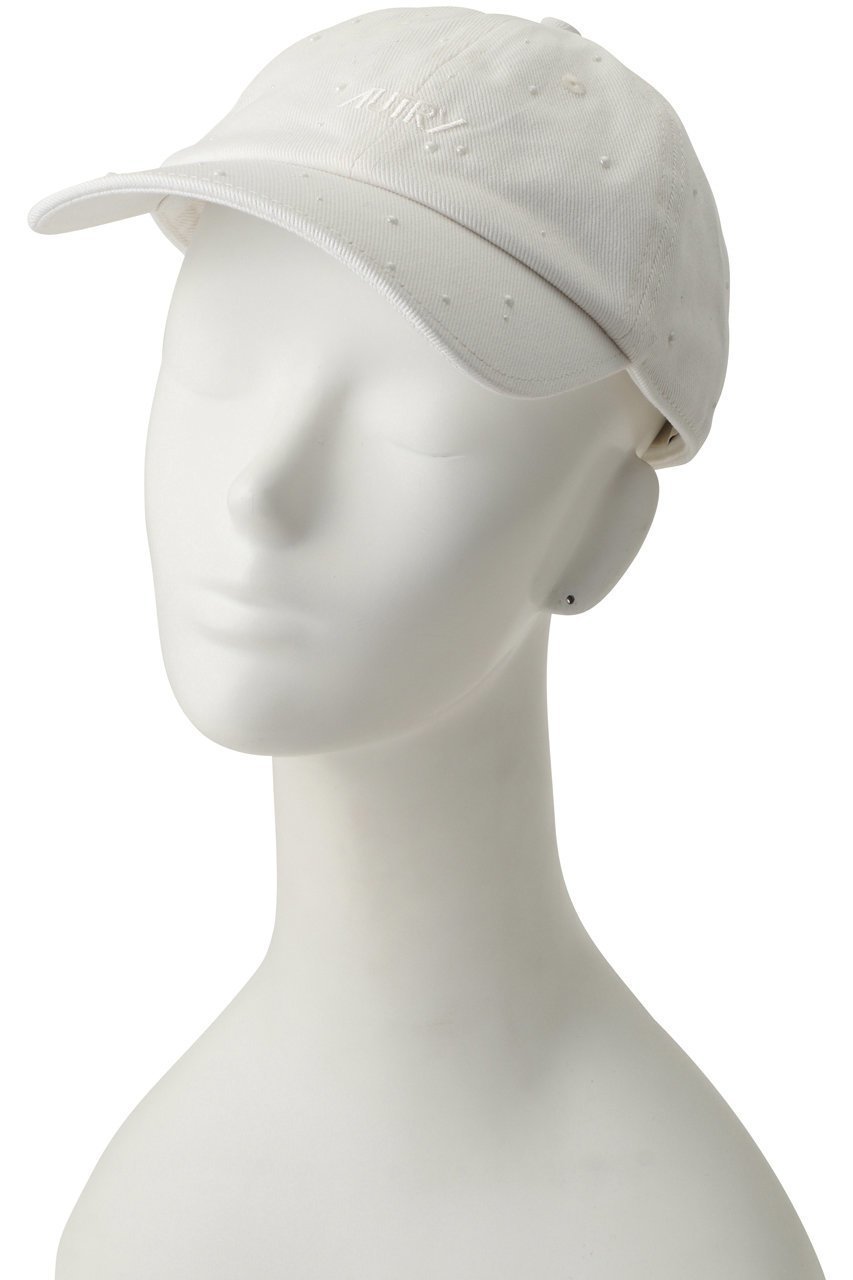 【オートリー/AUTRY】のパール付きロゴキャップ 人気、トレンドファッション・服の通販 founy(ファニー) 　ファッション　Fashion　レディースファッション　Fashion for Women　キャップ&ハット　Hats & Caps　ユニセックス　Unisex, Genderless　キャップ　Cap, Baseball Cap　デニム　Denim, Jeans Material　パール　Pearl, Pearl Accent　フォルム　Silhouette, Form　フロント　Front, Front Design　エレガント 上品　Elegant　帽子　Hat, Headwear　新作・新入荷　New Arrivals / New In　other-3|ID: prp329100004865266 ipo3291000000036212642