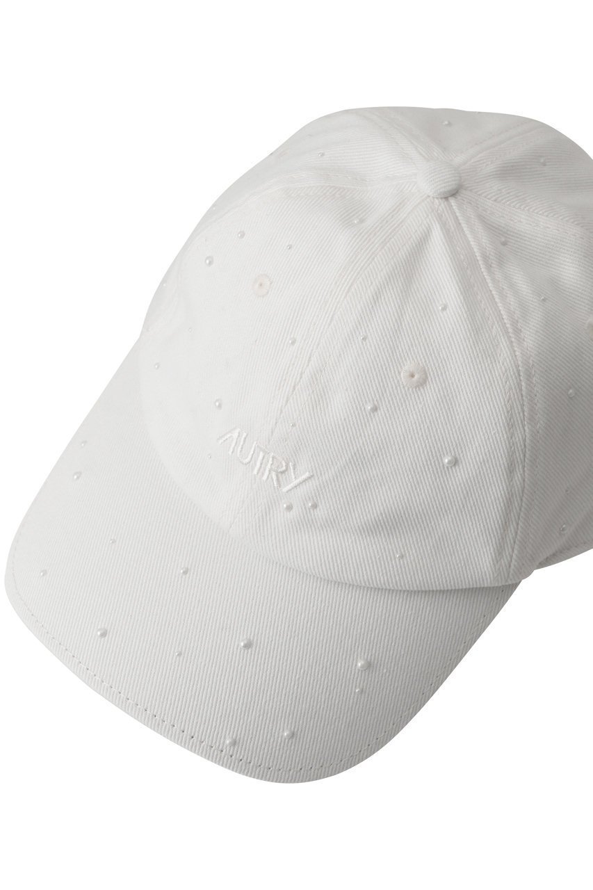 【オートリー/AUTRY】のパール付きロゴキャップ 人気、トレンドファッション・服の通販 founy(ファニー) 　ファッション　Fashion　レディースファッション　Fashion for Women　キャップ&ハット　Hats & Caps　ユニセックス　Unisex, Genderless　キャップ　Cap, Baseball Cap　デニム　Denim, Jeans Material　パール　Pearl, Pearl Accent　フォルム　Silhouette, Form　フロント　Front, Front Design　エレガント 上品　Elegant　帽子　Hat, Headwear　新作・新入荷　New Arrivals / New In　other-5|ID: prp329100004865266 ipo3291000000036212644