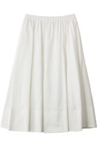 【アルアバイル/allureville】の【LOULOU WILLOUGHBY】ポリエステルコットングログランギャザースカート 人気、トレンドファッション・服の通販 founy(ファニー) ファッション Fashion レディースファッション Fashion for Women スカート Skirts ロングスカート Long Skirts / Maxi & Midi Skirts ギャザー Gathered, Ruffled グログラン Grosgrain, Grosgrain Ribbon シンプル Simple, Minimal フィット Fit, Slim Fit フレア Flare, Flared ロング Long, Long-Length thumbnail ホワイト|ID: prp329100004865294 ipo3291000000036370699