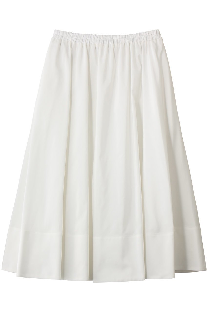 【アルアバイル/allureville】の【LOULOU WILLOUGHBY】ポリエステルコットングログランギャザースカート インテリア・キッズ・メンズ・レディースファッション・服の通販 founy(ファニー) ファッション Fashion レディースファッション Fashion for Women スカート Skirts ロングスカート Long Skirts / Maxi & Midi Skirts ギャザー Gathered, Ruffled グログラン Grosgrain, Grosgrain Ribbon シンプル Simple, Minimal フィット Fit, Slim Fit フレア Flare, Flared ロング Long, Long-Length ホワイト|ID: prp329100004865294 ipo3291000000036370699