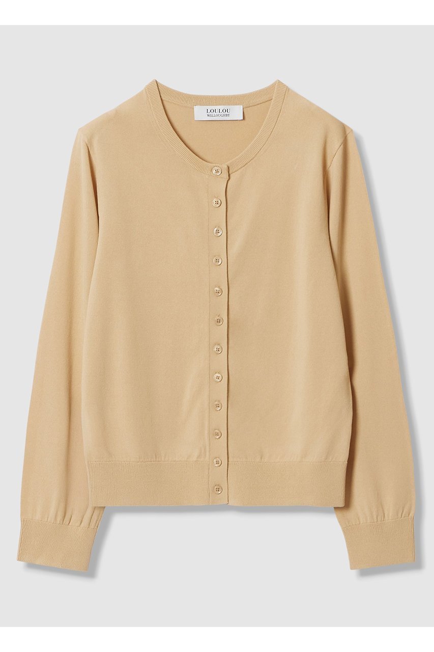 【アルアバイル/allureville】の【LOULOU WILLOUGHBY】MANYボタンカーディガン インテリア・キッズ・メンズ・レディースファッション・服の通販 founy(ファニー) 　ファッション　Fashion　レディースファッション　Fashion for Women　トップス・カットソー　Cut & Sew Tops　ニット　Knit Tops & Sweaters　カーディガン・羽織り　Layered Style Cardigans　アンサンブル　Ensemble Set　カーディガン　Cardigan, Knitwear　シンプル　Simple, Minimal　スクエア　Square, Square Shape　タンク　Tank Top, Sleeveless Top　フロント　Front, Front Design　ロング　Long, Long-Length　ベージュ|ID: prp329100004865298 ipo3291000000036840066