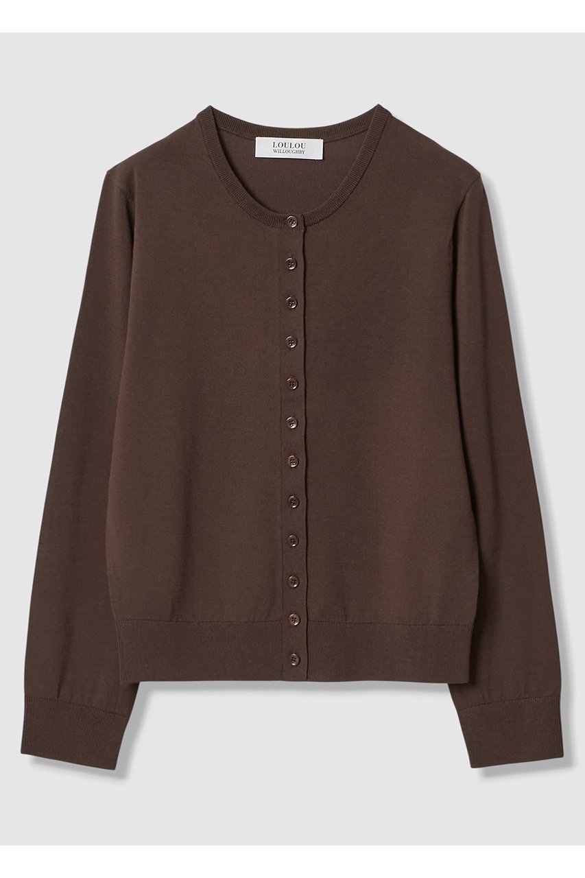 【アルアバイル/allureville】の【LOULOU WILLOUGHBY】MANYボタンカーディガン インテリア・キッズ・メンズ・レディースファッション・服の通販 founy(ファニー) 　ファッション　Fashion　レディースファッション　Fashion for Women　トップス・カットソー　Cut & Sew Tops　ニット　Knit Tops & Sweaters　カーディガン・羽織り　Layered Style Cardigans　アンサンブル　Ensemble Set　カーディガン　Cardigan, Knitwear　シンプル　Simple, Minimal　スクエア　Square, Square Shape　タンク　Tank Top, Sleeveless Top　フロント　Front, Front Design　ロング　Long, Long-Length　モカ|ID: prp329100004865298 ipo3291000000036840069