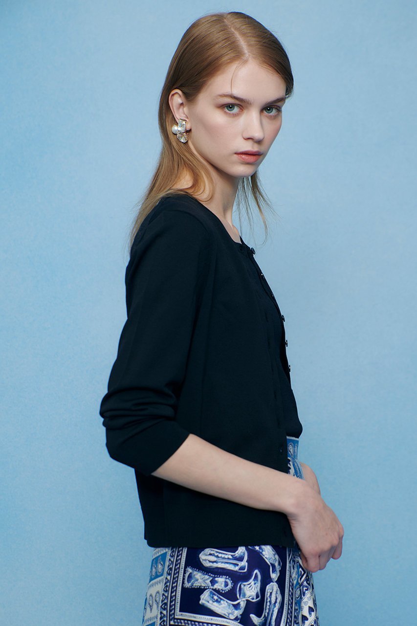 【アルアバイル/allureville】の【LOULOU WILLOUGHBY】MANYボタンカーディガン 人気、トレンドファッション・服の通販 founy(ファニー) 　ファッション　Fashion　レディースファッション　Fashion for Women　トップス・カットソー　Cut & Sew Tops　ニット　Knit Tops & Sweaters　カーディガン・羽織り　Layered Style Cardigans　アンサンブル　Ensemble Set　カーディガン　Cardigan, Knitwear　シンプル　Simple, Minimal　スクエア　Square, Square Shape　タンク　Tank Top, Sleeveless Top　フロント　Front, Front Design　ロング　Long, Long-Length　other-7|ID: prp329100004865298 ipo3291000000036840088