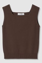 【アルアバイル/allureville】の【LOULOU WILLOUGHBY】スクエアタンク 人気、トレンドファッション・服の通販 founy(ファニー) ファッション Fashion レディースファッション Fashion for Women トップス・カットソー Cut & Sew Tops キャミソール&ノースリーブ Camisoles & Sleeveless Tops シャツ・ブラウス・オフィスカジュアル Elegant Blouses & Button-Ups ロングTシャツ・Tシャツ Longline T-Shirts & Tees カットソー・ベーシックTシャツ Cut-and-Sewn Tops / Stretch Tees & Basics 2026年 2026 インナー Innerwear キャミソール Camisole, Spaghetti Strap Top ジャケット Jacket, Outerwear スクエア Square, Square Shape タンク Tank Top, Sleeveless Top デコルテ Décolleté, Neckline エレガント 上品 Elegant 夏 Summer 春 Spring S/S・春夏 SS, Spring/Summer, Warm Season thumbnail モカ|ID: prp329100004865300 ipo3291000000036212894