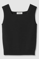 【アルアバイル/allureville】の【LOULOU WILLOUGHBY】スクエアタンク 人気、トレンドファッション・服の通販 founy(ファニー) ファッション Fashion レディースファッション Fashion for Women トップス・カットソー Cut & Sew Tops キャミソール&ノースリーブ Camisoles & Sleeveless Tops シャツ・ブラウス・オフィスカジュアル Elegant Blouses & Button-Ups ロングTシャツ・Tシャツ Longline T-Shirts & Tees カットソー・ベーシックTシャツ Cut-and-Sewn Tops / Stretch Tees & Basics 2026年 2026 インナー Innerwear キャミソール Camisole, Spaghetti Strap Top ジャケット Jacket, Outerwear スクエア Square, Square Shape タンク Tank Top, Sleeveless Top デコルテ Décolleté, Neckline エレガント 上品 Elegant 夏 Summer 春 Spring S/S・春夏 SS, Spring/Summer, Warm Season thumbnail ブラック|ID: prp329100004865300 ipo3291000000036212895