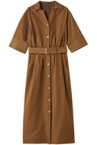 【アルアバイル/allureville】の【LOULOU WILLOUGHBY】ナイロンコットンクロスシャツワンピース キャメル|ID: prp329100004865302 ipo3291000000037028810