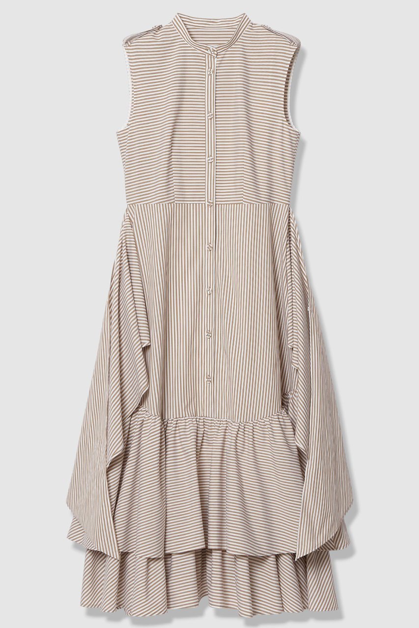 【アルアバイル/allureville】の【LOULOU WILLOUGHBY】レイヤードレープワンピース 人気、トレンドファッション・服の通販 founy(ファニー) 　ファッション　Fashion　レディースファッション　Fashion for Women　ワンピース　Dresses　チュニック　Tunic Tops & Dresses　2026年　2026　ストライプ　Stripe, Striped Pattern　チュニック　Tunic, Long Top　ティアード　Tiered, Tiered Style　ドレープ　Drape, Draping Fabric　フロント　Front, Front Design　ロング　Long, Long-Length　夏　Summer　春　Spring　S/S・春夏　SS, Spring/Summer, Warm Season　 other-1|ID: prp329100004865304 ipo3291000000036212928