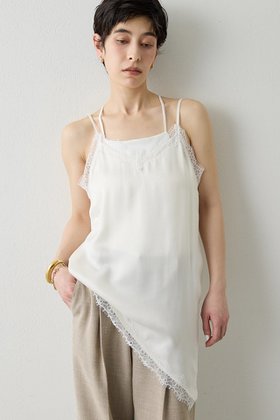【ウィムガゼット/Whim Gazette】 【THE PAUSE】レーストリムキャミブラウス人気、トレンドファッション・服の通販 founy(ファニー) ファッション Fashion レディースファッション Fashion for Women トップス・カットソー Cut & Sew Tops キャミソール&ノースリーブ Camisoles & Sleeveless Tops シャツ・ブラウス・オフィスカジュアル Elegant Blouses & Button-Ups 2026年 2026 おすすめ Recommended / Our Picks エレガント 上品 Elegant カットソー Cut and Sewn Top キャミソール Camisole, Spaghetti Strap Top キュプラ Cupro, Eco Fabric サテン Satin, Glossy Fabric タンク Tank Top, Sleeveless Top ノースリーブ Sleeveless, No-Sleeve ボトム Bottoms, Lower Wear レース Lace, Lace Fabric 夏 Summer 春 Spring S/S・春夏 SS, Spring/Summer, Warm Season |ID:prp329100004865305