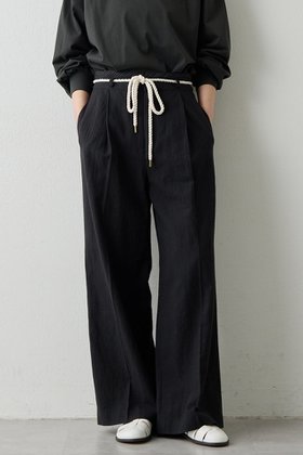 【ウィムガゼット/Whim Gazette】 【THE PAUSE】ロープベルトパンツ人気、トレンドファッション・服の通販 founy(ファニー) ファッション Fashion レディースファッション Fashion for Women パンツ Pants & Trousers ベルト&ウエストマーク Belts & Waist Accessories 2026年 2026 スタイリッシュ Stylish, Fashionable ストライプ Stripe, Striped Pattern ストレート Straight, Straight Cut リネン Linen, Linen Fabric ワイド Wide, Wide Fit 夏 Summer 春 Spring S/S・春夏 SS, Spring/Summer, Warm Season |ID:prp329100004865308