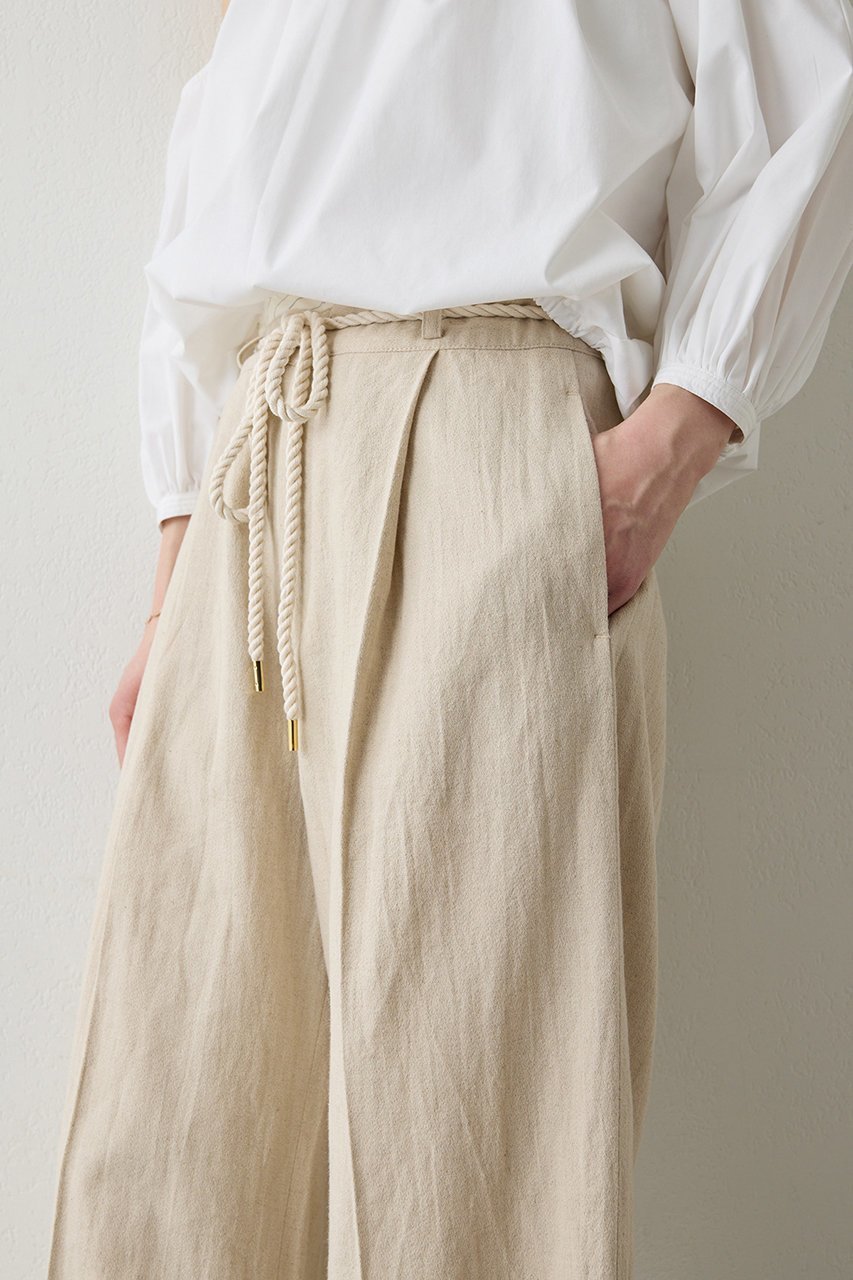 【ウィムガゼット/Whim Gazette】の【THE PAUSE】ロープベルトパンツ 人気、トレンドファッション・服の通販 founy(ファニー) 　ファッション　Fashion　レディースファッション　Fashion for Women　パンツ　Pants & Trousers　ベルト&ウエストマーク　Belts & Waist Accessories　2026年　2026　スタイリッシュ　Stylish, Fashionable　ストライプ　Stripe, Striped Pattern　ストレート　Straight, Straight Cut　リネン　Linen, Linen Fabric　ワイド　Wide, Wide Fit　夏　Summer　春　Spring　S/S・春夏　SS, Spring/Summer, Warm Season　other-7|ID: prp329100004865308 ipo3291000000036213001