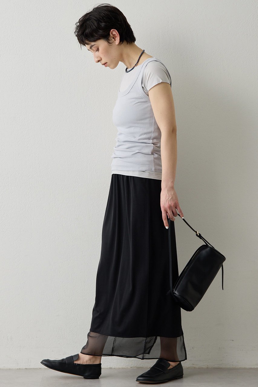 【ウィムガゼット/Whim Gazette】の【THE PAUSE】シアーヘムタイトスカート 人気、トレンドファッション・服の通販 founy(ファニー) ファッション Fashion レディースファッション Fashion for Women スカート Skirts ロングスカート Long Skirts / Maxi & Midi Skirts 2026年 2026 なめらか Smooth, Silky Texture カットソー Cut and Sewn Top シアー Sheer, See-Through ストレッチ Stretch, Stretchy Fabric スリット Slit, Slit Detail タイトスカート Pencil Skirt, Tight Skirt チュール Tulip, Tulip Motif ロング Long, Long-Length 夏 Summer 春 Spring S/S・春夏 SS, Spring/Summer, Warm Season 楽ちん Easy Fit, Comfortable other-3|ID: prp329100004865311 ipo3291000000036213031