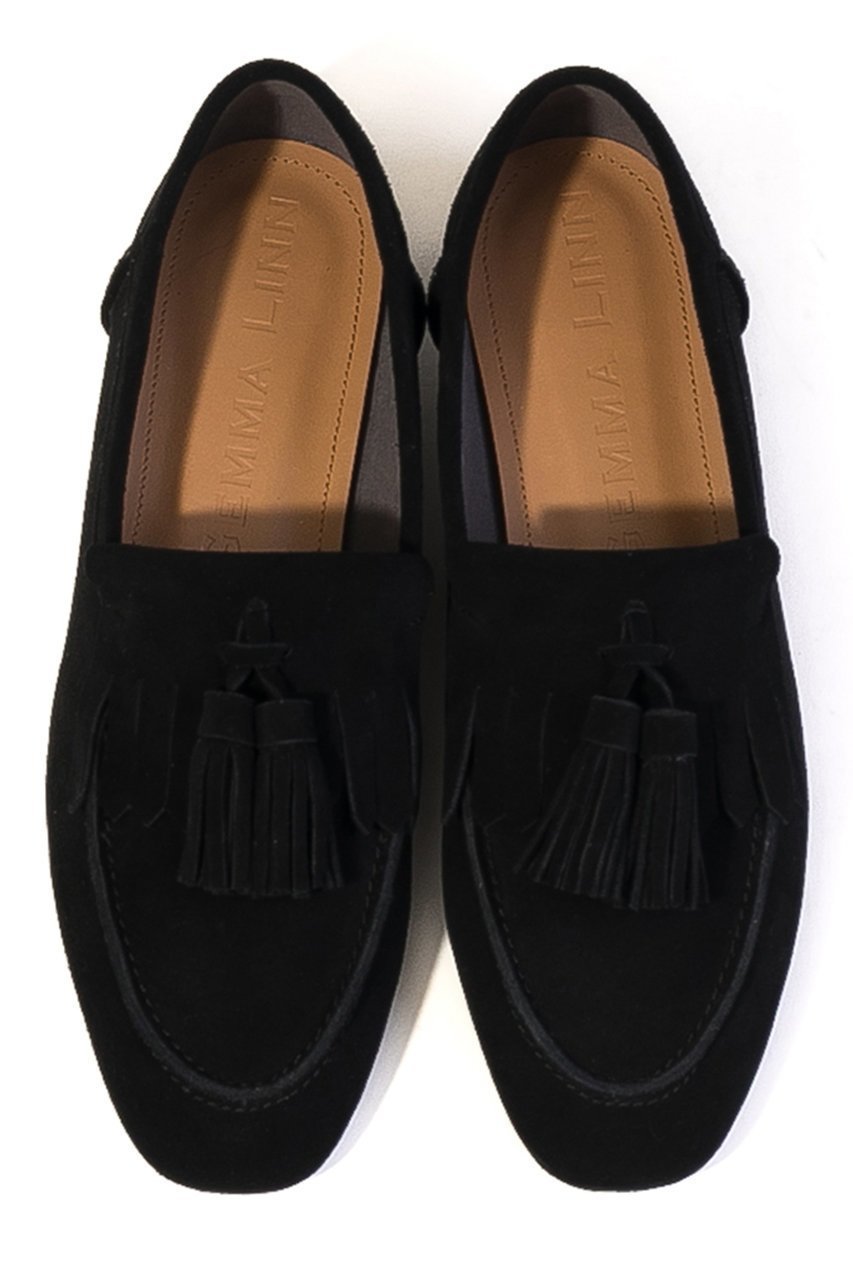 【ダニエラ アンド ジェマ/Daniella & GEMMA】のタッセルフリンジモカローファー インテリア・キッズ・メンズ・レディースファッション・服の通販 founy(ファニー) 　ファッション　Fashion　レディースファッション　Fashion for Women　2026年　2026　おすすめ　Recommended / Our Picks　シューズ　Shoes, Footwear　ソックス　Socks, Hosiery　フラット　Flat, Flat Shoes　夏　Summer　春　Spring　S/S・春夏　SS, Spring/Summer, Warm Season　ブラックスエード|ID: prp329100004865313 ipo3291000000036213047