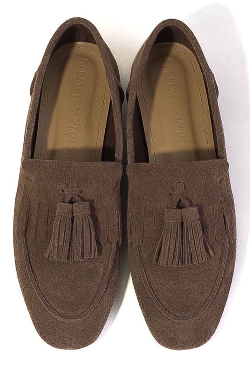 【ダニエラ アンド ジェマ/Daniella & GEMMA】のタッセルフリンジモカローファー インテリア・キッズ・メンズ・レディースファッション・服の通販 founy(ファニー) 　ファッション　Fashion　レディースファッション　Fashion for Women　2026年　2026　おすすめ　Recommended / Our Picks　シューズ　Shoes, Footwear　ソックス　Socks, Hosiery　フラット　Flat, Flat Shoes　夏　Summer　春　Spring　S/S・春夏　SS, Spring/Summer, Warm Season　ダークブラウンスエード|ID: prp329100004865313 ipo3291000000036213048