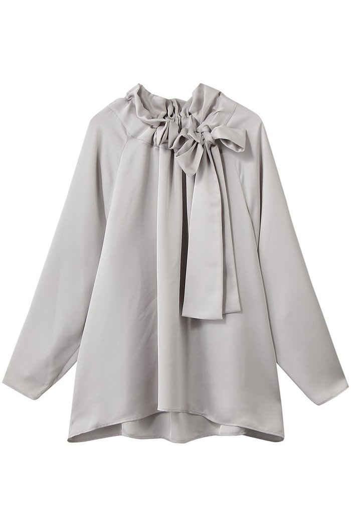 【デザイン ワークス/DESIGN WORKS】のサテンリボンブラウス インテリア・キッズ・メンズ・レディースファッション・服の通販 founy(ファニー) https://founy.com/ ファッション Fashion レディースファッション Fashion for Women トップス・カットソー Cut & Sew Tops シャツ・ブラウス・オフィスカジュアル Elegant Blouses & Button-Ups 2026年 2026 オケージョン Occasion Wear ギャザー Gathered, Ruffled クラシカル Classical, Vintage-Inspired スリーブ Sleeve, Long Sleeve / Short Sleeve センター Center, Center Line タイトスカート Pencil Skirt, Tight Skirt フェミニン Feminine, Girly フレア Flare, Flared ボトム Bottoms, Lower Wear リボン Ribbon, Bow ロング Long, Long-Length エレガント 上品 Elegant 夏 Summer 春 Spring S/S・春夏 SS, Spring/Summer, Warm Season |ID: prp329100004865317 ipo3291000000036213081