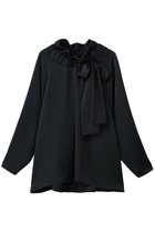 【デザイン ワークス/DESIGN WORKS】のサテンリボンブラウス ネイビー|ID: prp329100004865317 ipo3291000000036213084