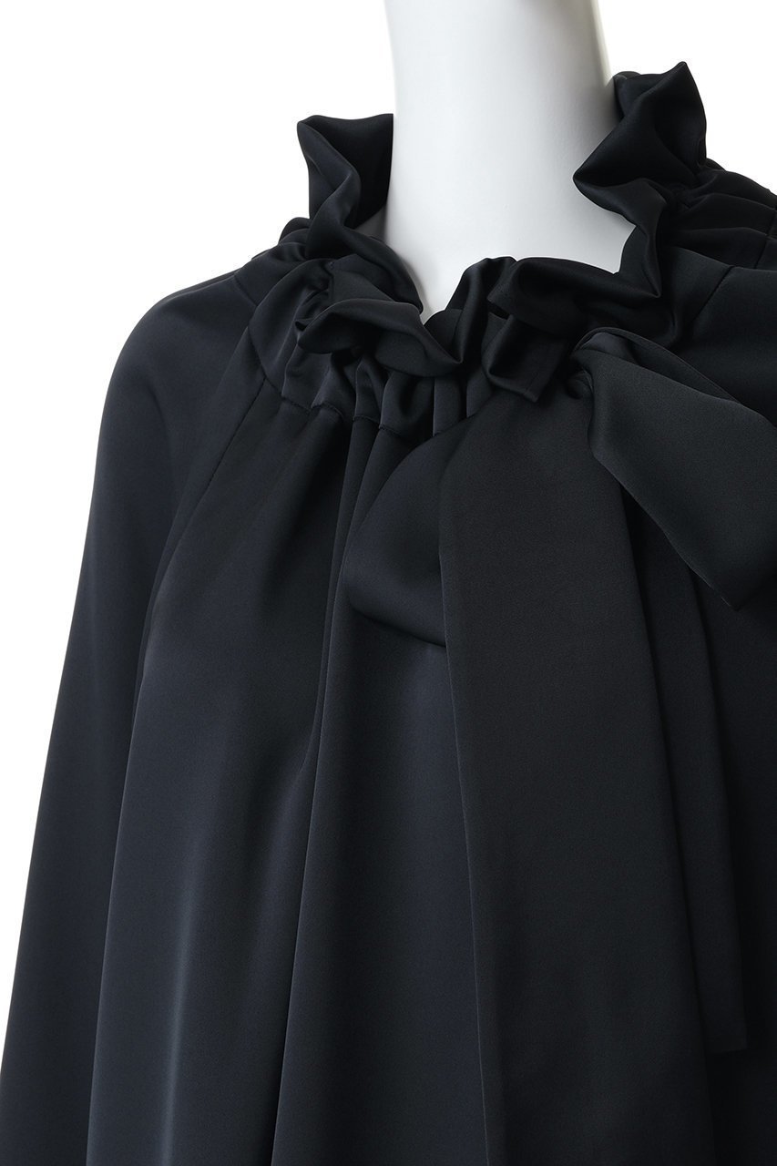 【デザイン ワークス/DESIGN WORKS】のサテンリボンブラウス 人気、トレンドファッション・服の通販 founy(ファニー) 　ファッション　Fashion　レディースファッション　Fashion for Women　トップス・カットソー　Cut & Sew Tops　シャツ・ブラウス・オフィスカジュアル　Elegant Blouses & Button-Ups　2026年　2026　オケージョン　Occasion Wear　ギャザー　Gathered, Ruffled　クラシカル　Classical, Vintage-Inspired　スリーブ　Sleeve, Long Sleeve / Short Sleeve　センター　Center, Center Line　タイトスカート　Pencil Skirt, Tight Skirt　フェミニン　Feminine, Girly　フレア　Flare, Flared　ボトム　Bottoms, Lower Wear　リボン　Ribbon, Bow　ロング　Long, Long-Length　エレガント 上品　Elegant　夏　Summer　春　Spring　S/S・春夏　SS, Spring/Summer, Warm Season　other-5|ID: prp329100004865317 ipo3291000000036213092