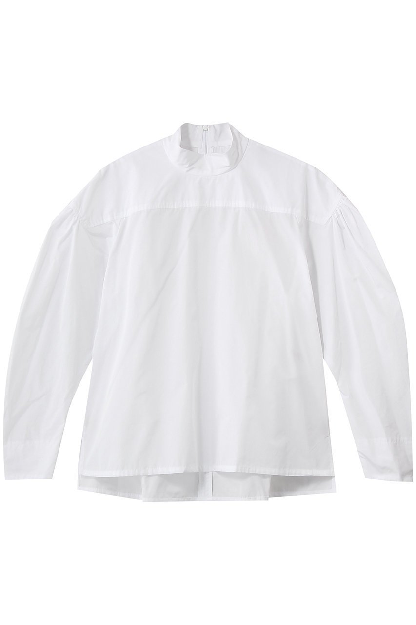 【デザイン ワークス/DESIGN WORKS】のタフタマトンスリーブギャザーブラウス 人気、トレンドファッション・服の通販 founy(ファニー) 　ファッション　Fashion　レディースファッション　Fashion for Women　トップス・カットソー　Cut & Sew Tops　シャツ・ブラウス・オフィスカジュアル　Elegant Blouses & Button-Ups　2026年　2026　ジャケット　Jacket, Outerwear　スリーブ　Sleeve, Long Sleeve / Short Sleeve　ドロップ　Drop Shoulder, Dropped Style　バランス　Balance, Style Balance　フォルム　Silhouette, Form　ヨーク　Yoke, Yoke Design　ロング　Long, Long-Length　エレガント 上品　Elegant　夏　Summer　春　Spring　S/S・春夏　SS, Spring/Summer, Warm Season　 other-1|ID: prp329100004865320 ipo3291000000036213106