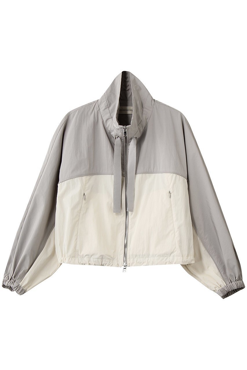 【デザイン ワークス/DESIGN WORKS】のタフタコンビブルゾン 人気、トレンドファッション・服の通販 founy(ファニー) 　ファッション　Fashion　レディースファッション　Fashion for Women　アウター　Coat / Outerwear Collection　レディースジャケット・軽アウター　Jackets　ブルゾンジャケット・スポーティアウター　Blouson Jackets　2026年　2026　おすすめ　Recommended / Our Picks　ジャケット　Jacket, Outerwear　スポーティ　Sporty, Casual Athletic　タフタ　Taffeta, Structured Fabric　ドローコード　Drawcord, Drawstring Cord　ブラウジング　Blouson Silhouette, Cinched Waist　ブルゾン　Blouson, Bomber Jacket　ボトム　Bottoms, Lower Wear　ミックス　Mix, Mixed Style　夏　Summer　春　Spring　S/S・春夏　SS, Spring/Summer, Warm Season　 other-1|ID: prp329100004865322 ipo3291000000036213124