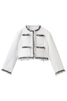 【ジェイドット/j.】のリングツイード ノーカラートリムジャケット 人気、トレンドファッション・服の通販 founy(ファニー) ファッション Fashion レディースファッション Fashion for Women アウター Coat / Outerwear Collection レディースジャケット・軽アウター Jackets オケージョン Occasion Wear ジャケット Jacket, Outerwear ツイード Twill, Twill Weave パーティ Party, Party Style フリンジ Fringe, Tassel ポケット Pocket, Pocket Detail モノトーン Monotone, Black and White エレガント 上品 Elegant 新作・新入荷 New Arrivals / New In |ID:prp329100004865326
