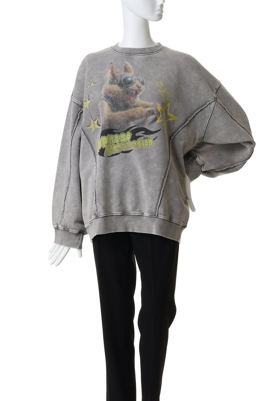 【メゾンスペシャル/MAISON SPECIAL】の【UNISEX】HYPNOSE Prime-Over クルースウェット(リス) 人気、トレンドファッション・服の通販 founy(ファニー) 　ファッション　Fashion　レディースファッション　Fashion for Women　トップス・カットソー　Cut & Sew Tops　シャツ・ブラウス・オフィスカジュアル　Elegant Blouses & Button-Ups　レディースパーカー・カジュアルフーディー　Casual Hoodies & Sweatshirts　ロングTシャツ・Tシャツ　Longline T-Shirts & Tees　スウェット・クルーネックトップス　Sweatshirts & Crewnecks / Relaxed Fit Sweat Tops　カットソー・ベーシックTシャツ　Cut-and-Sewn Tops / Stretch Tees & Basics　2026年　2026　ユニセックス　Unisex, Genderless　カットオフ　Cut-Off Design　ショルダー　Shoulder, Shoulder Strap　スウェット / スエット　Sweatshirt, Sweatwear　ドロップ　Drop Shoulder, Dropped Style　プリント　Print, Printed Pattern　ベーシック　Basic, Essential　夏　Summer　春　Spring　S/S・春夏　SS, Spring/Summer, Warm Season　other-2|ID: prp329100004865329 ipo3291000000036213177