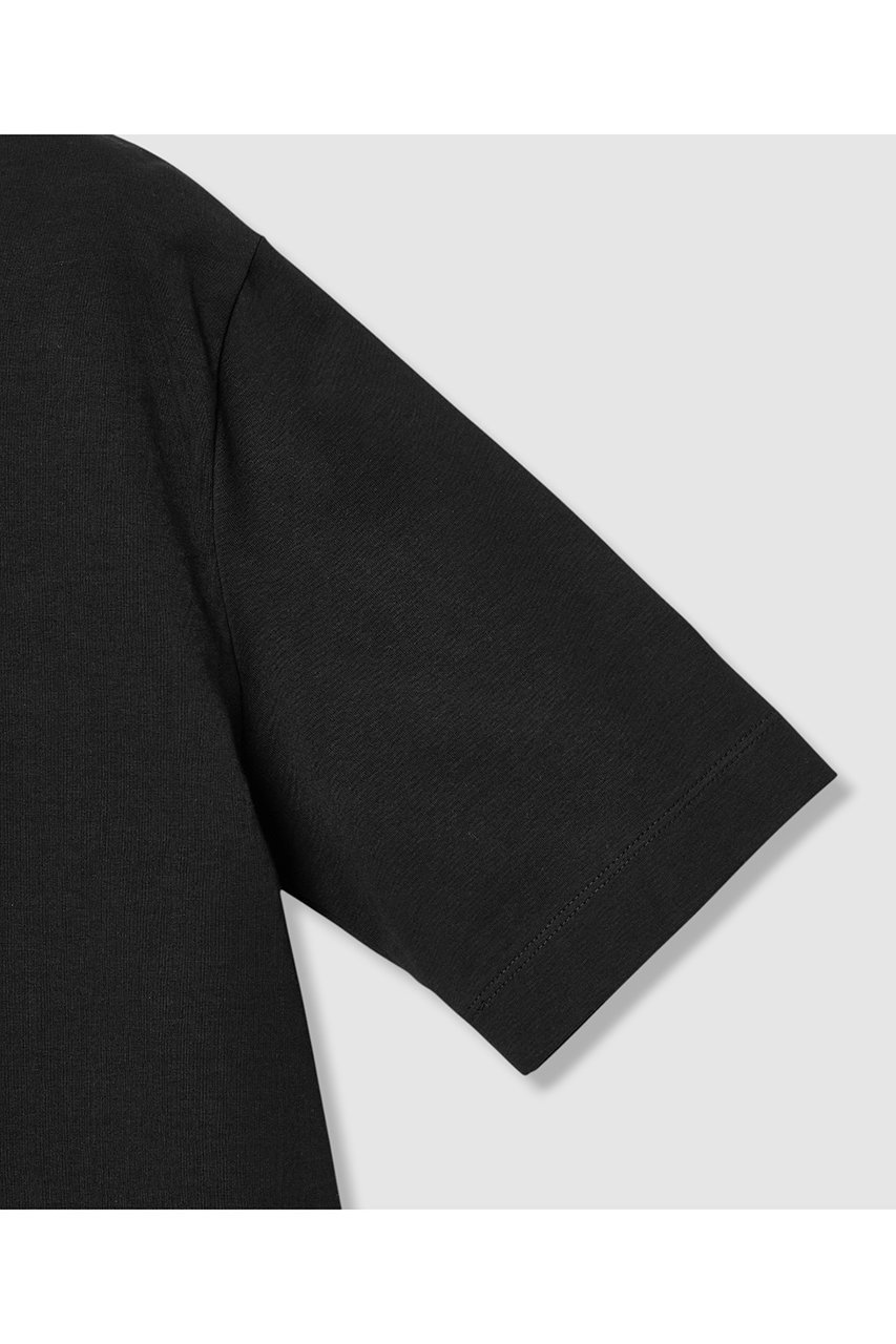 【アナイ/ANAYI】のコットン天竺半袖レギュラー プルオーバー 人気、トレンドファッション・服の通販 founy(ファニー) 　ファッション　Fashion　レディースファッション　Fashion for Women　トップス・カットソー　Cut & Sew Tops　シャツ・ブラウス・オフィスカジュアル　Elegant Blouses & Button-Ups　ロングTシャツ・Tシャツ　Longline T-Shirts & Tees　カジュアルプルオーバー・ニットトップス　Pullovers & Knit Tops / Casual Pullovers　カットソー・ベーシックTシャツ　Cut-and-Sewn Tops / Stretch Tees & Basics　イタリア　Italy　春　Spring　巾着　Drawstring Bag, Kinchaku　ショート　Short, Short Length　スリーブ　Sleeve, Long Sleeve / Short Sleeve　ドレープ　Drape, Draping Fabric　定番　Standard, Basic Item　バランス　Balance, Style Balance　パターン　Pattern, Design Print　ベーシック　Basic, Essential　半袖　Short Sleeve, Half Sleeve　レギュラー　Regular, Standard Fit　S/S・春夏　SS, Spring/Summer, Warm Season　夏　Summer　2026年　2026　other-4|ID: prp329100004865338 ipo3291000000036213250