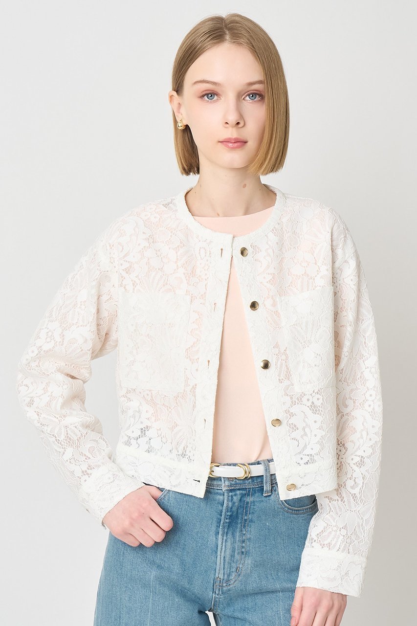 【アナイ/ANAYI】の【セットアップ対応商品】メッシュレースノーカラーブルゾン 人気、トレンドファッション・服の通販 founy(ファニー) ファッション Fashion レディースファッション Fashion for Women アウター Coat / Outerwear Collection レディースジャケット・軽アウター Jackets ブルゾンジャケット・スポーティアウター Blouson Jackets 2026年 2026 おすすめ Recommended / Our Picks コンパクト Compact, Small Size ショート Short, Short Length ジャケット Jacket, Outerwear セットアップ Set-Up, Coordinated Outfit チュール Tulip, Tulip Motif バランス Balance, Style Balance フォルム Silhouette, Form ブルゾン Blouson, Bomber Jacket ボンディング Bonding, Bonded Fabric ポケット Pocket, Pocket Detail メッシュ Mesh, Net Fabric モチーフ Motif, Design Theme レース Lace, Lace Fabric 夏 Summer 春 Spring S/S・春夏 SS, Spring/Summer, Warm Season other-7|ID: prp329100004865340 ipo3291000000036213281