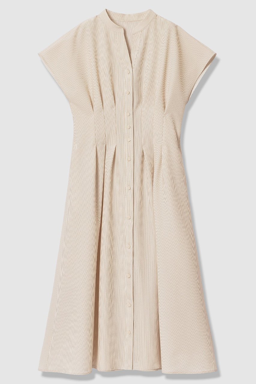 【アナイ/ANAYI】のサッカーストレッチタックフレア ワンピース インテリア・キッズ・メンズ・レディースファッション・服の通販 founy(ファニー) ファッション Fashion レディースファッション Fashion for Women ワンピース Dresses チュニック Tunic Tops & Dresses 2026年 2026 サッカー Seersucker, Summer Fabric スキッパー Skipper, Open Collar ストライプ Stripe, Striped Pattern ストレッチ Stretch, Stretchy Fabric スリーブ Sleeve, Long Sleeve / Short Sleeve チュニック Tunic, Long Top ハーフ Half, Half-Length フレア Flare, Flared ペチコート Petticoat, Underskirt リラックス Relax, Relaxed Fit ロング Long, Long-Length 夏 Summer 春 Spring S/S・春夏 SS, Spring/Summer, Warm Season 無地 Plain, Solid Color ベージュ|ID: prp329100004865341 ipo3291000000036213285