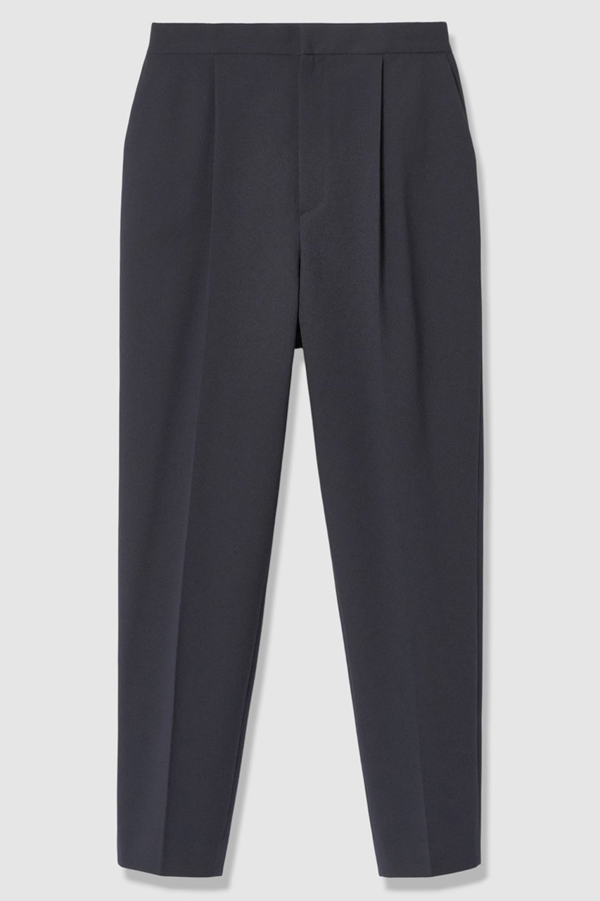 【アナイ/ANAYI】のサッカーストレッチテーパードパンツ インテリア・キッズ・メンズ・レディースファッション・服の通販 founy(ファニー) 　ファッション　Fashion　レディースファッション　Fashion for Women　パンツ　Pants & Trousers　2026年　2026　サッカー　Seersucker, Summer Fabric　ストライプ　Stripe, Striped Pattern　ストレッチ　Stretch, Stretchy Fabric　センター　Center, Center Line　夏　Summer　春　Spring　S/S・春夏　SS, Spring/Summer, Warm Season　無地　Plain, Solid Color　ネイビー|ID: prp329100004865343 ipo3291000000036213302