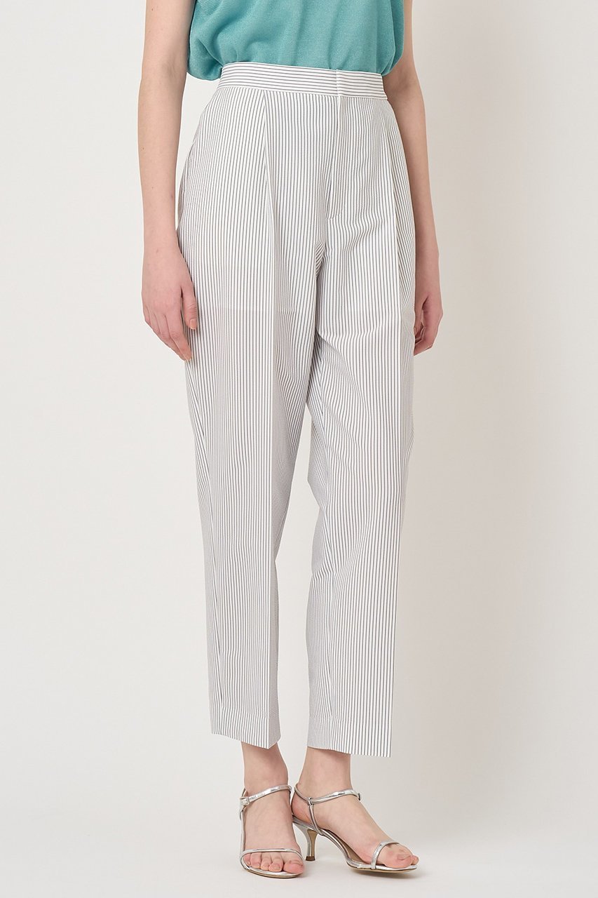 【アナイ/ANAYI】のサッカーストレッチテーパードパンツ 人気、トレンドファッション・服の通販 founy(ファニー) 　ファッション　Fashion　レディースファッション　Fashion for Women　パンツ　Pants & Trousers　サッカー　Seersucker, Summer Fabric　ストライプ　Stripe, Striped Pattern　ストレッチ　Stretch, Stretchy Fabric　センター　Center, Center Line　新作・新入荷　New Arrivals / New In　無地　Plain, Solid Color　other-3|ID: prp329100004865343 ipo3291000000036550635