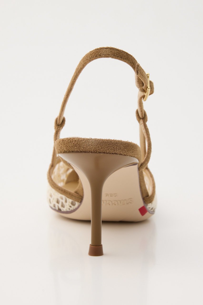 【スタッカート/STACCATO】のクロシェエバックオープンパンプス 人気、トレンドファッション・服の通販 founy(ファニー) 　ファッション　Fashion　レディースファッション　Fashion for Women　バッグ　Bags　アンクル　Ankle-Length Design　クロシェ　Crochet, Knitted Lace　コンビ　Combo, Combination Style　ミドル　Middle Length, Mid Height　メッシュ　Mesh, Net Fabric　ラップ　Wrap, Wrap Design　リゾート　Resort, Vacation Style　今季　This Season, Current Season　夏　Summer　春　Spring　S/S・春夏　SS, Spring/Summer, Warm Season　other-4|ID: prp329100004865351 ipo3291000000036213390