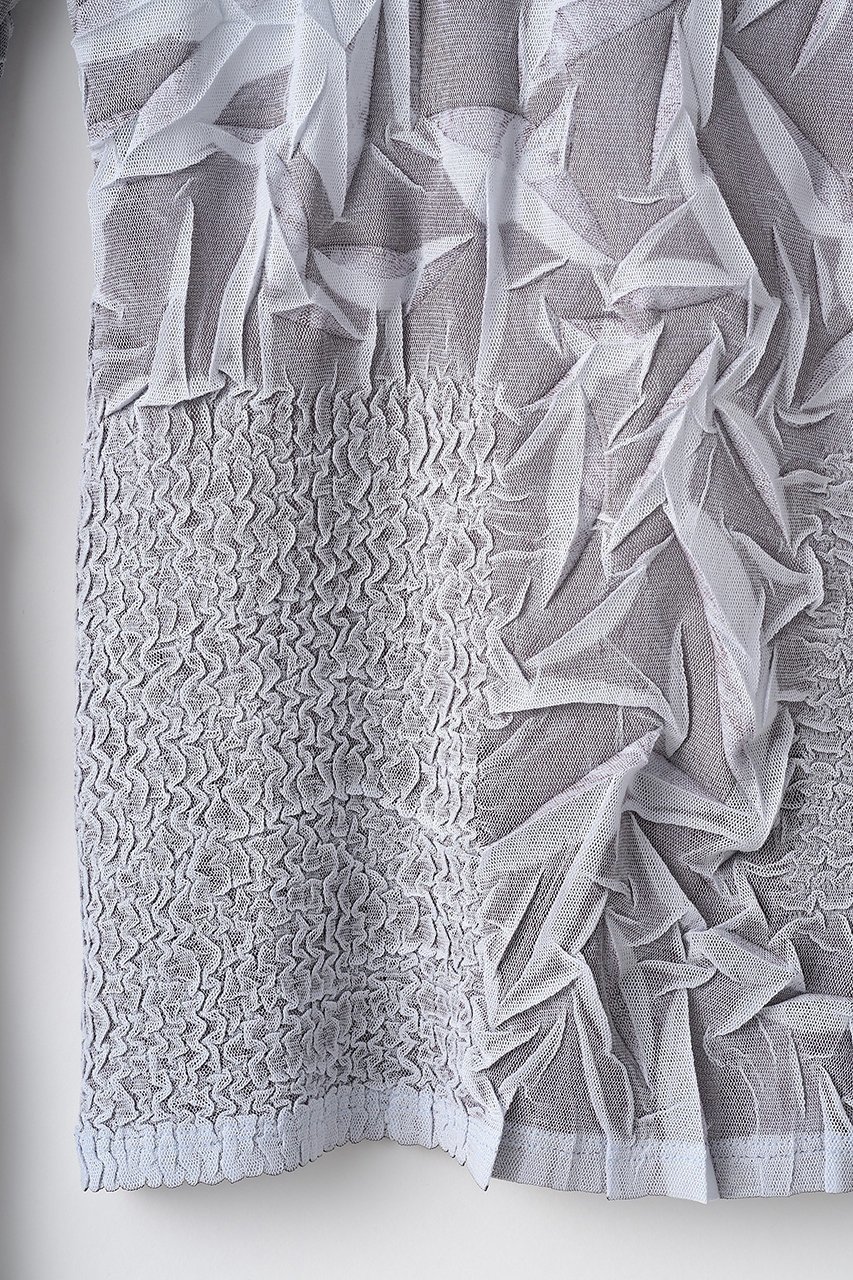 【ミューラル/MURRAL】のCrumpled トップス 人気、トレンドファッション・服の通販 founy(ファニー) 　ファッション　Fashion　レディースファッション　Fashion for Women　トップス・カットソー　Cut & Sew Tops　シャツ・ブラウス・オフィスカジュアル　Elegant Blouses & Button-Ups　ロングTシャツ・Tシャツ　Longline T-Shirts & Tees　カットソー・ベーシックTシャツ　Cut-and-Sewn Tops / Stretch Tees & Basics　2025年　2025　2025-2026秋冬・A/W　Autumn/Winter 2025–26 AW25–26　エレガント 上品　Elegant　コレクション　Collection, Seasonal Line　スリーブ　Sleeve, Long Sleeve / Short Sleeve　プリント　Print, Printed Pattern　プリーツ　Pleats, Pleated　ランダム　Random, Irregular　リラックス　Relax, Relaxed Fit　ロング　Long, Long-Length　A/W・秋冬　Autumn/Winter　other-4|ID: prp329100004866242 ipo3291000000036225966