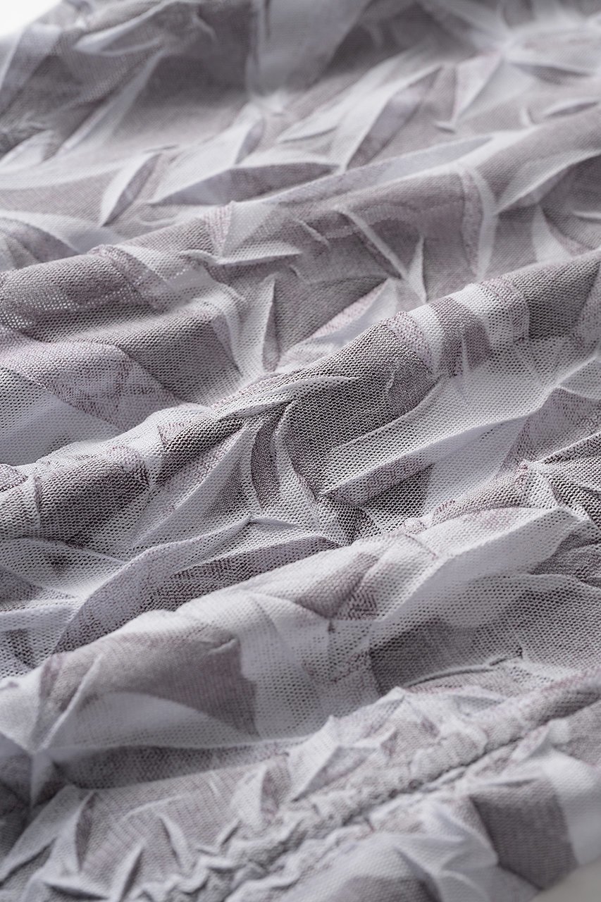 【ミューラル/MURRAL】のCrumpled トップス 人気、トレンドファッション・服の通販 founy(ファニー) 　ファッション　Fashion　レディースファッション　Fashion for Women　トップス・カットソー　Cut & Sew Tops　シャツ・ブラウス・オフィスカジュアル　Elegant Blouses & Button-Ups　ロングTシャツ・Tシャツ　Longline T-Shirts & Tees　カットソー・ベーシックTシャツ　Cut-and-Sewn Tops / Stretch Tees & Basics　2025年　2025　2025-2026秋冬・A/W　Autumn/Winter 2025–26 AW25–26　エレガント 上品　Elegant　コレクション　Collection, Seasonal Line　スリーブ　Sleeve, Long Sleeve / Short Sleeve　プリント　Print, Printed Pattern　プリーツ　Pleats, Pleated　ランダム　Random, Irregular　リラックス　Relax, Relaxed Fit　ロング　Long, Long-Length　A/W・秋冬　Autumn/Winter　other-5|ID: prp329100004866242 ipo3291000000036225967